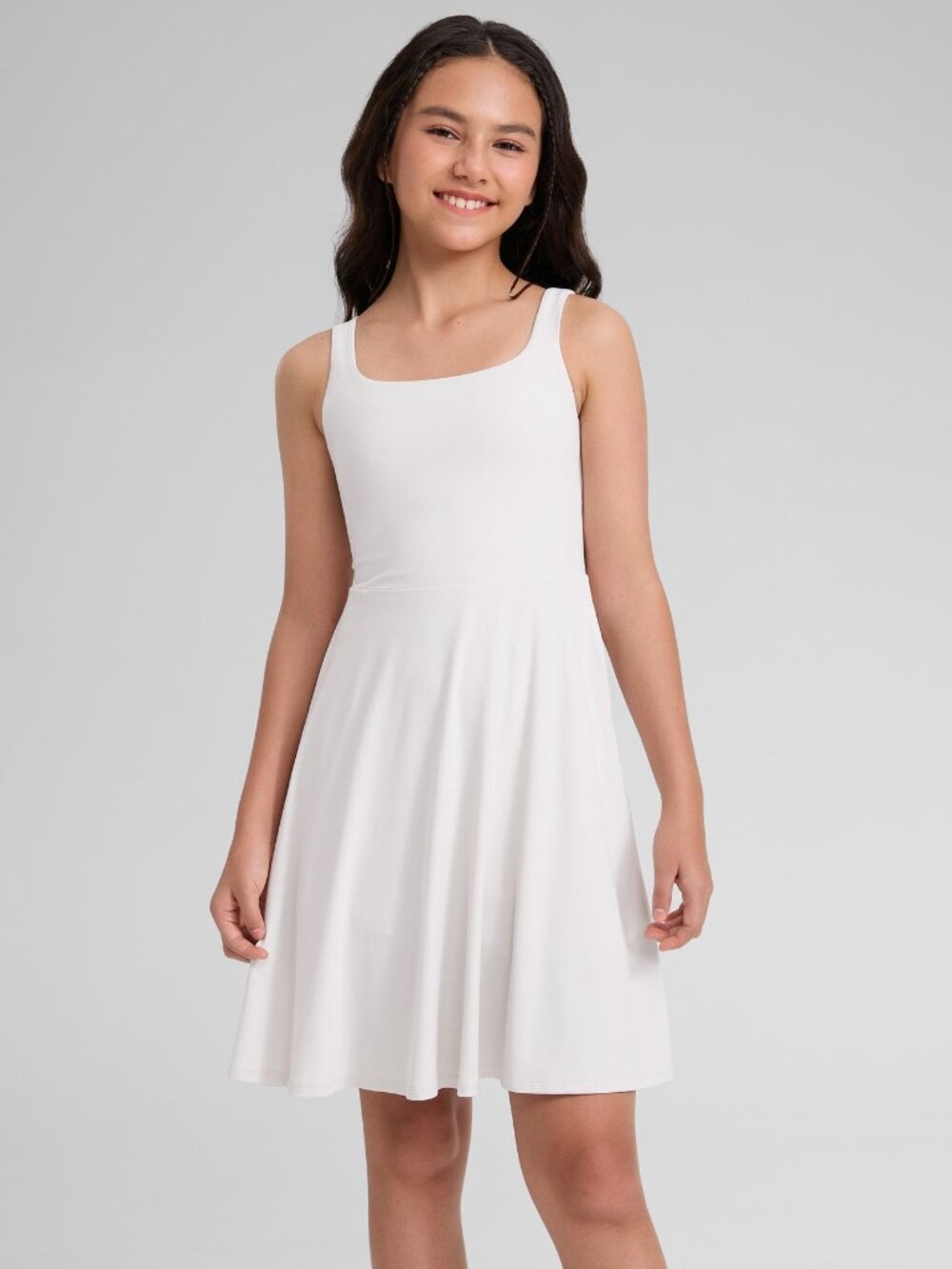 Girls Cloudweight Double Lined Pocket Midi Dress